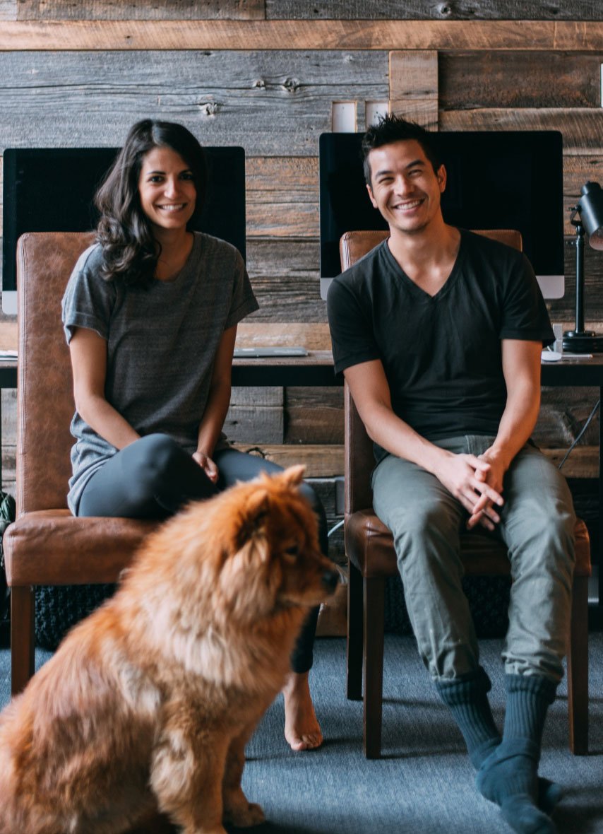 Couple with their dog image-1@2x